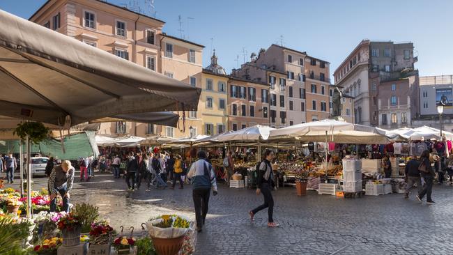 Campo De' Fiori market, Rome, Italy. Picture: Getty Images