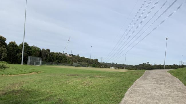 Magdala Park, just before the footbridge where the alleged stabbing occured. Picture: Nicole Pierre