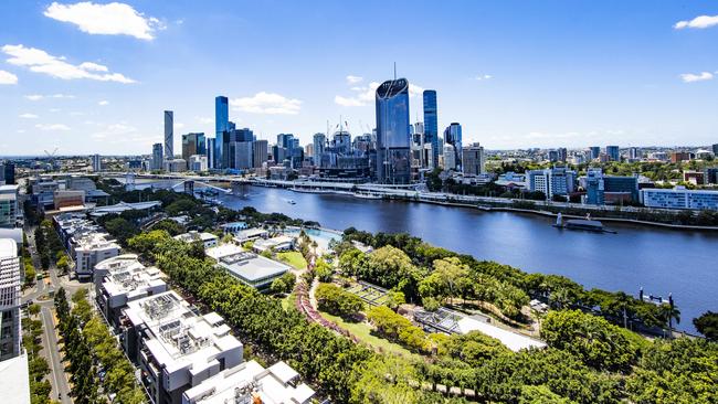 Brisbane has logged a rise in dwelling values of 26 per cent in the year to May, the latest PropTrack Home Value Index found. Picture: NIGEL HALLETT