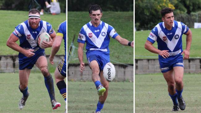 Beerwah players Daniel and Matt Kidd and Jackson Kite. Pictures: Facebook.