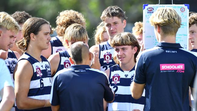 Broadbeach players QAFL colts match between Redland-Victoria Point and Broadbeach. Saturday April 22, 2023. Picture, John Gass