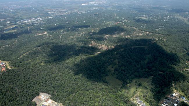 Aerials of the proposed Pacific View Estate at Worongary. Pics Tim Marsden