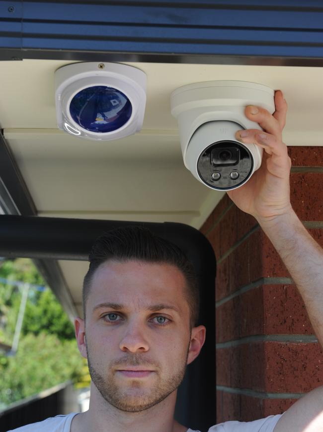 Chris Burgon has boosted his home security systems after his car was broken into earlier this month. Picture Michael Marschall