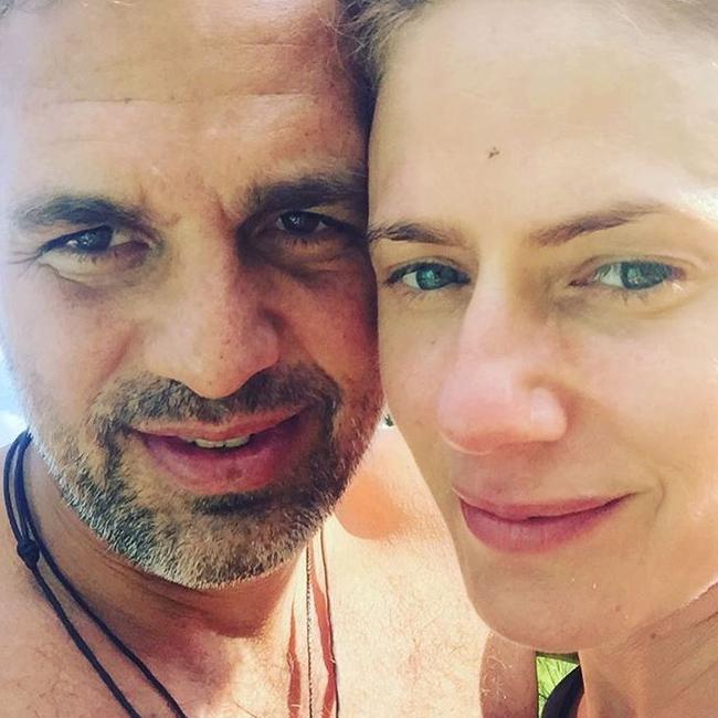 Mark Ruffalo with his wife Sunrise Coigney, 