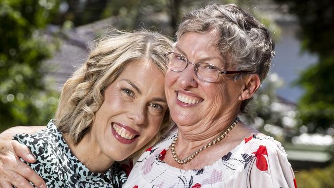 Jessica spent much of 2020 in and out of hospital due to severe complication from an auto-immune disease brought on by the birth of her daughter 10 years ago. Her 73-year-old mum stepped up and helped care for her basic needs. Jessica Chappell and Joy Ipsen. Picture: Jake Nowakowski