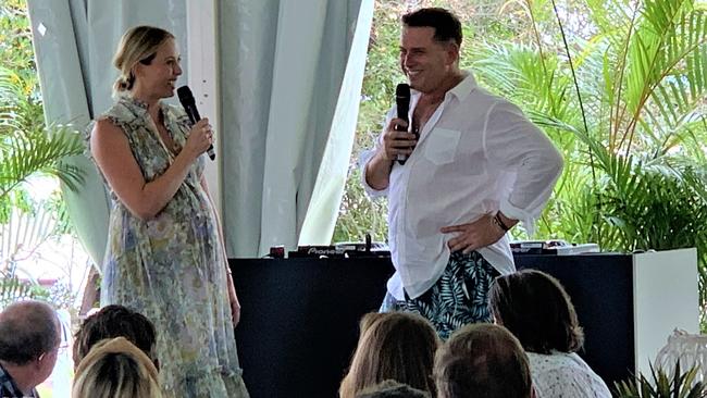 Star power in Noosa as Noosa Eat &amp; Drink Long Lunch MC Karl Stefanovic and hos Today show co-host Sylvia Jeffreys, who is Youngcare national ambassador have some fun.