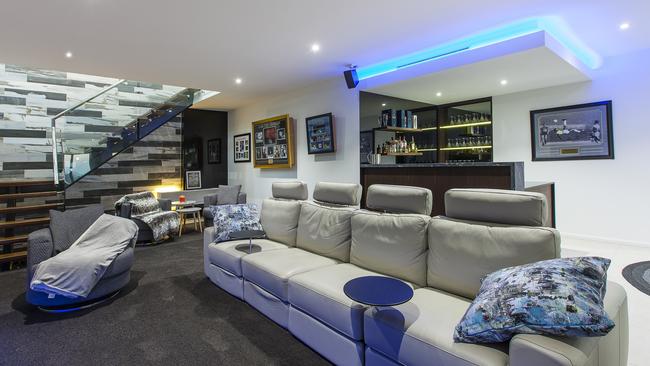 The man cave at 10 Ocean Vista Lane, Buderim. Picture: Tracy Boldery – Lamina Photography.