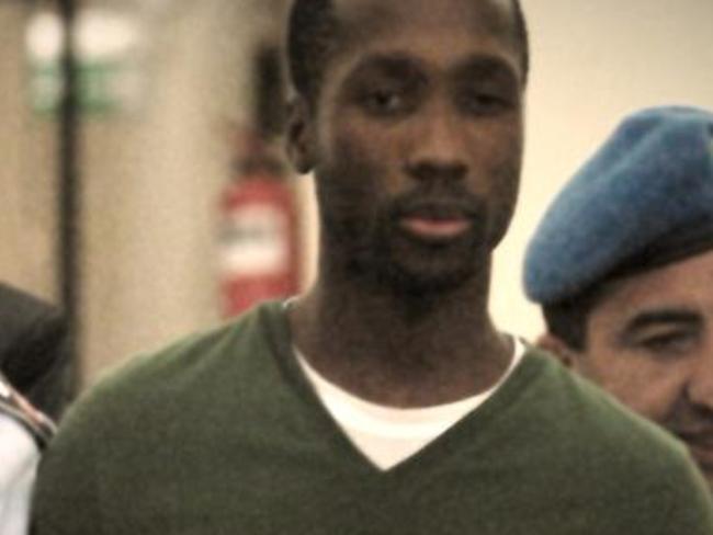 Rudy Guede was jailed over Meredith Kercher’s murder. Picture: Splash News Australia