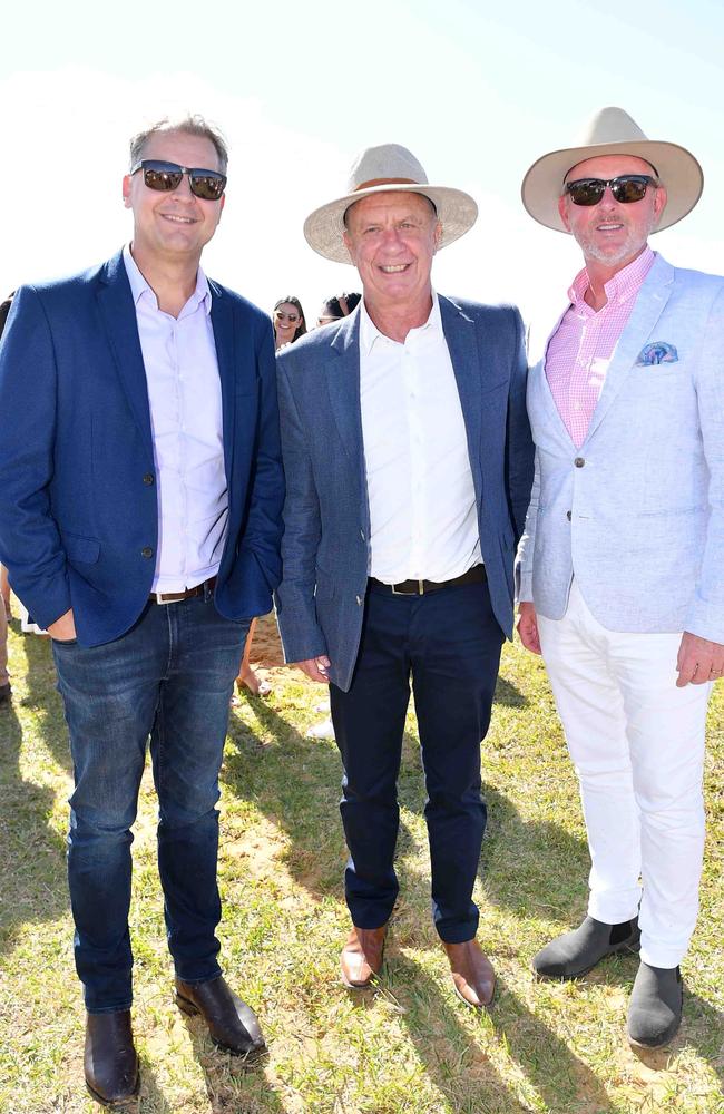 Duncan Roberts, Gary Sones and Craig Hauser at Coastline BMW Polo by the Sea. Picture: Patrick Woods.