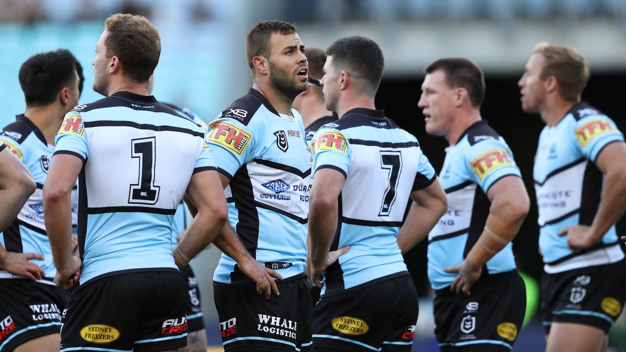 Cronulla's Wade Graham at a game against the Bulldogs. Picture: Brett Costello