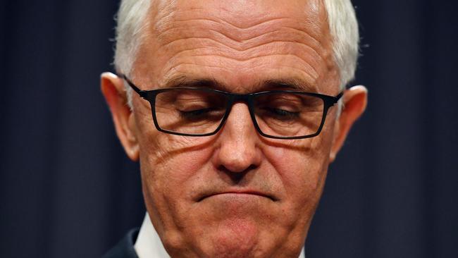 Malcolm Turnbull (pictured) has lost ground to Bill Shorten as preferred prime minister. Picture: AAP Image/Mick Tsikas