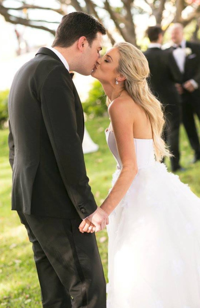 The Nassers, Hollie and Chris, on their wedding day in December 2016 Picture: Blumenthal Photography