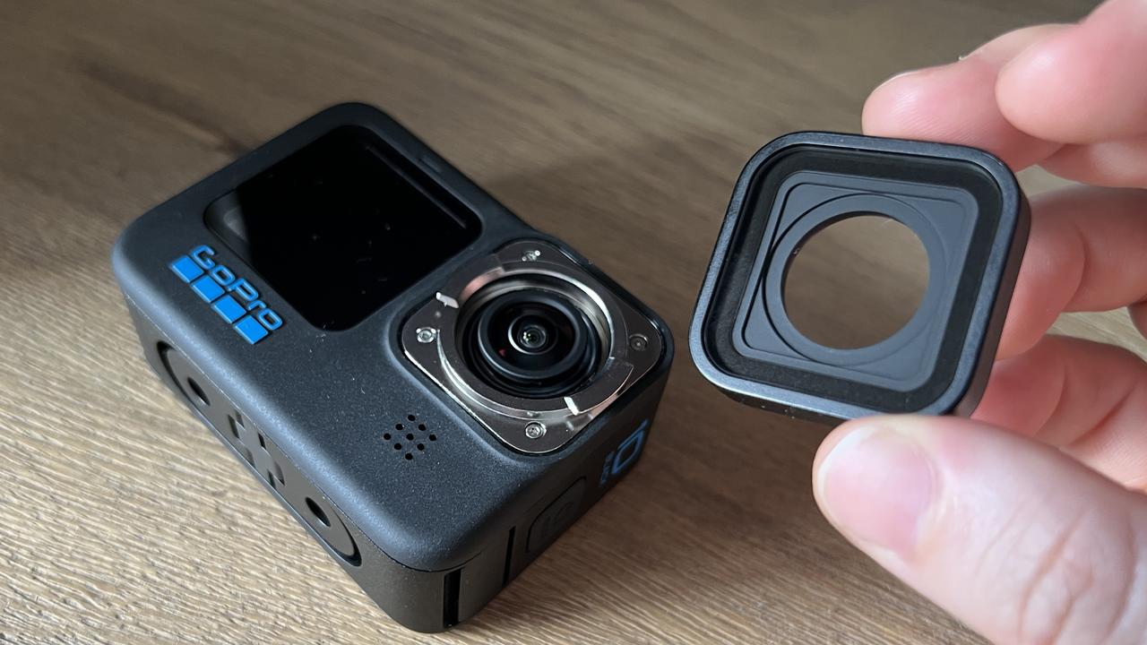 The GoPro Hero 10 comes with a replaceable lens cover.