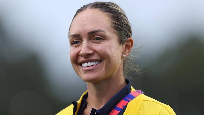 Blacktown’s own Kyah Simon will be coming home as the headline speaker for council’s International Women’s Day awards and breakfast. Picture: Jason McCawley/Getty Images.