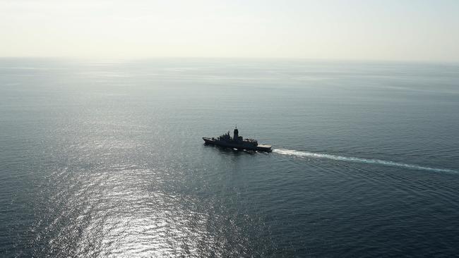 Operation Kakadu onboard the HMAS Perth. Picture: (A)manda Parkinson
