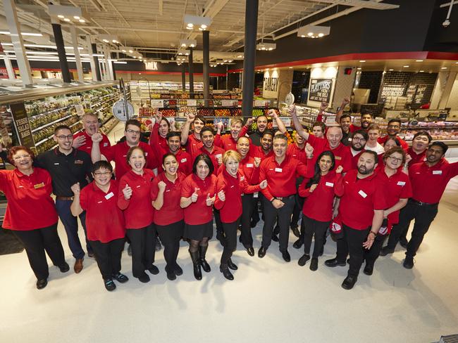 The new team at Coles Prahran ahead of their reopening.