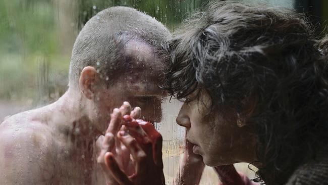 Jonah Wren Phillips, left, and Sally Hawkins in a scene from Bring Her Back. Picture: A24