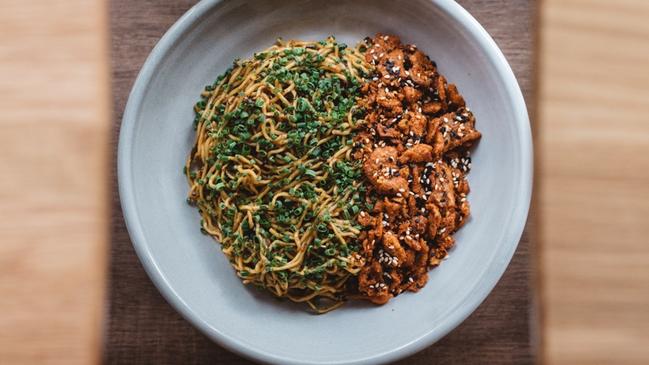 Sunda: Egg noodles, XO sauce, chicken crackling