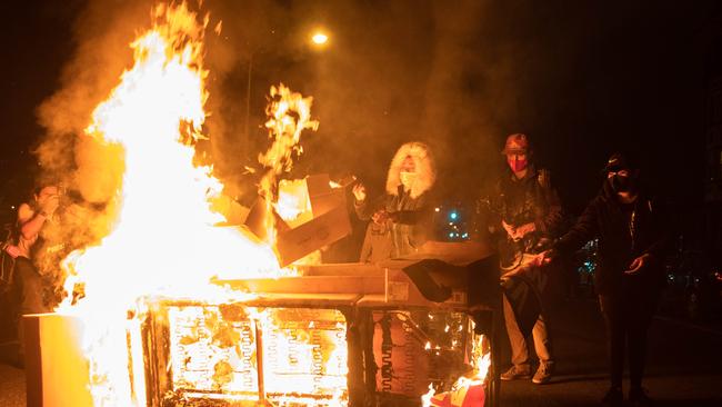 Riots have already broken out across the US this week. Picture: Gabriella Audi/AFP.