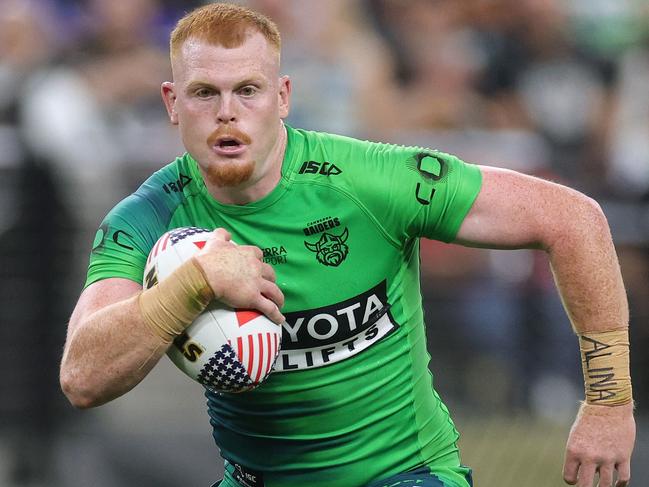Corey Horsburgh has had a strong start for the Raiders. Picture: Ezra Shaw/Getty Images via AFP
