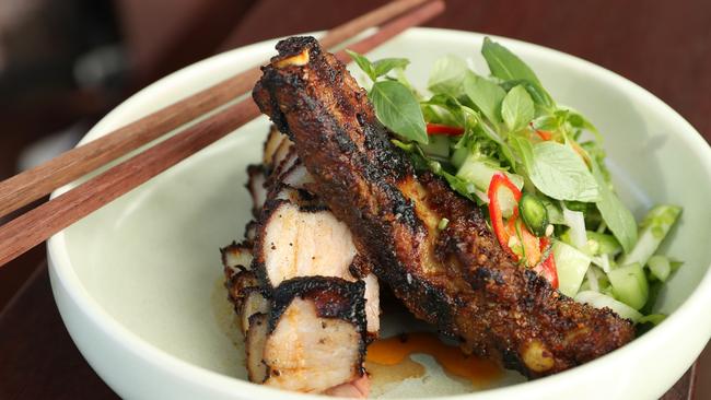 Big flavours: The Bangalow Pork at Sum Yung Guys. Picture: Lachie Millard