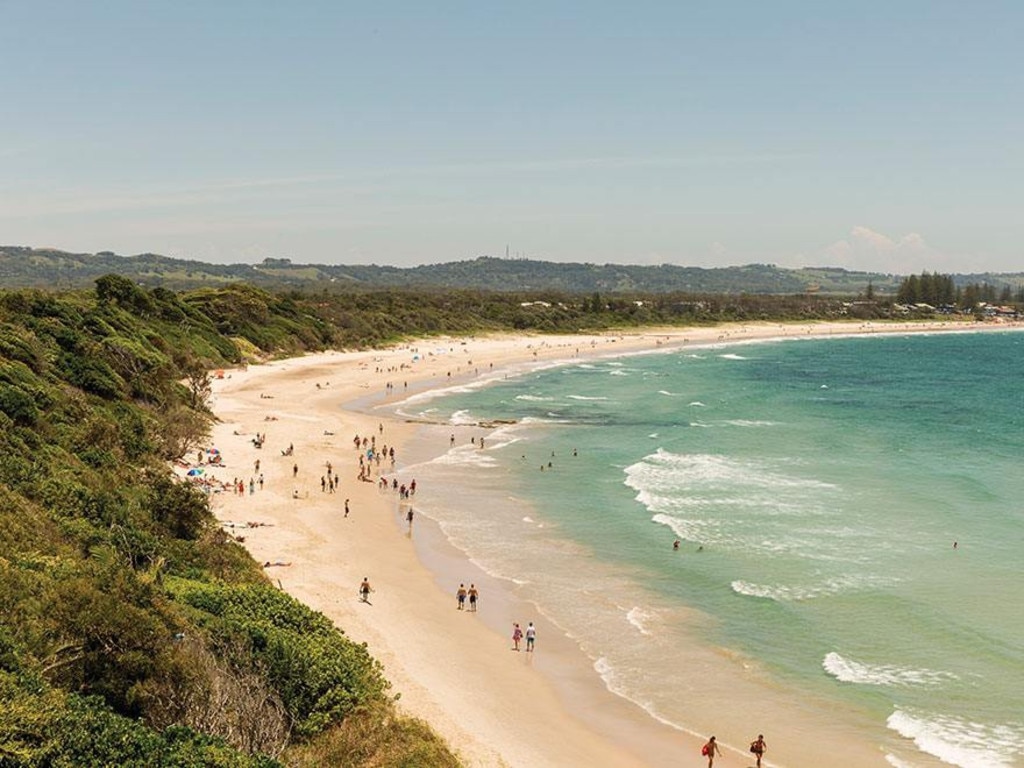 Byron Bay stripped its only nude beach of its designated ‘clothing optional’ area in August. Picture: Supplied/Byron Bay tourism