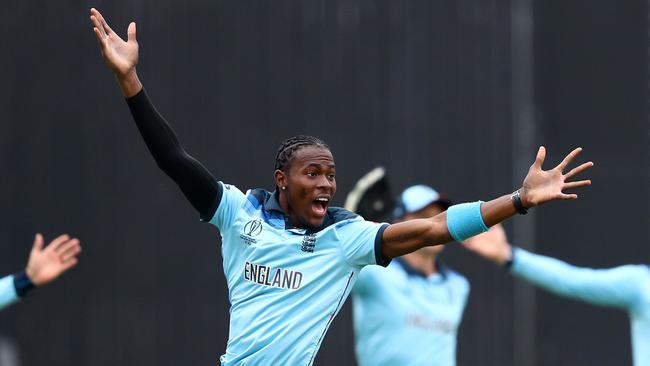 Jofra Archer is being rested after a big workload in the World Cup. Picture: Michael Steele/Getty Images