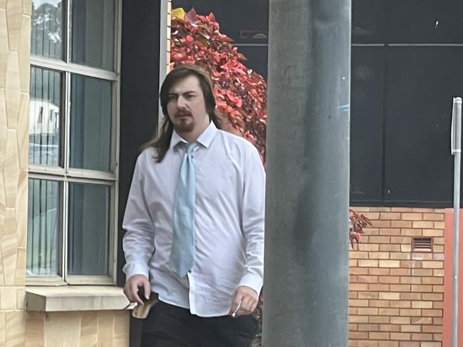 Jacob Critchley, 25, of Wyong, outside Wyong Local Court where he pleaded guilty to leading police on a pursuit and high range drink-driving. Picture: NewsLocal