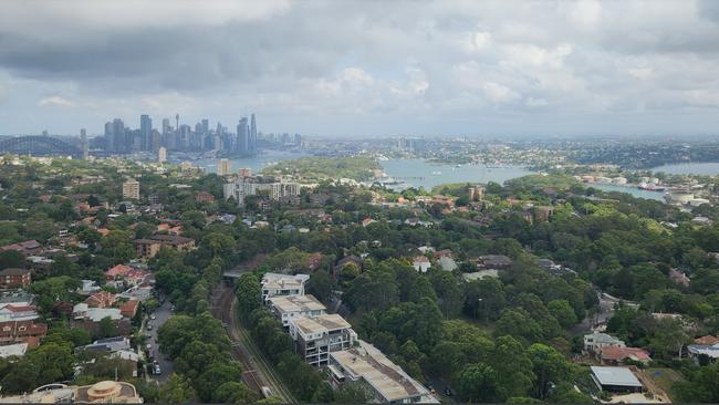 A photo of current views which homeowners say will be “decimated” if the new development is approved.