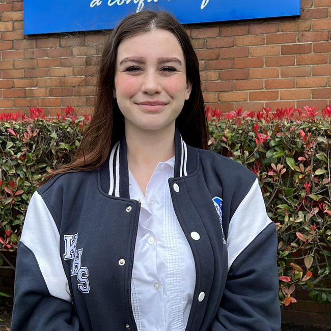 Keira High School year 12 students after first exam of the 2022 HSC on Wednesday October 12 2022. Ella Organ-Caldwell Picture: Dylan Arvela