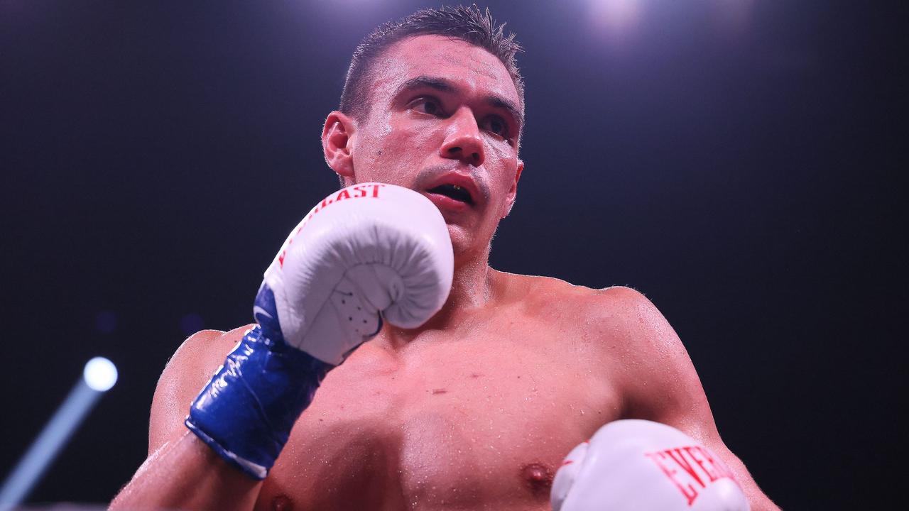 Tim Tszyu can’t wait to get in the ring with Jermell Charlo. Photo: Adam Bettcher/Getty Images/AFP