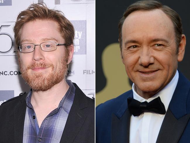 Actor Anthony Rapp (left) has gone public with an allegation of sexual misconduct by Kevin Spacey. Picture: AFP