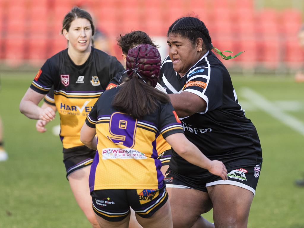 Oakey player Elaina Saluni. Picture: Kevin Farmer.