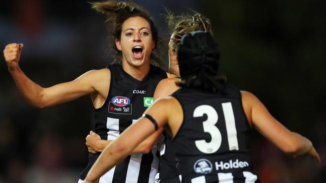 Steph Chiocci has revealed the toll of her first season in AFLW. Picture: Michael Klein