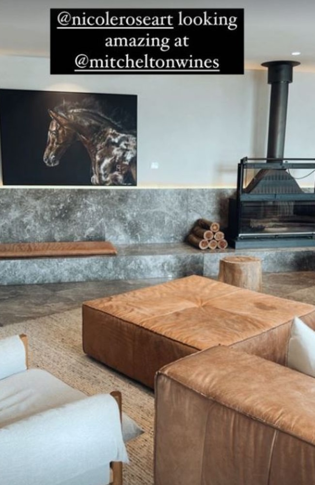 Bec showed off the luxurious chalet which she owns with husband and AFL star Chris Judd. Picture: Instagram/BecJudd