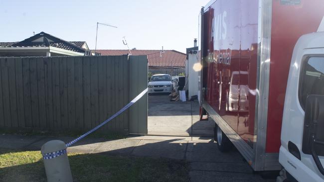 One of three stolen Holden Commodores seized when police raided an alleged chop shop in Carrum Downs on July 18.