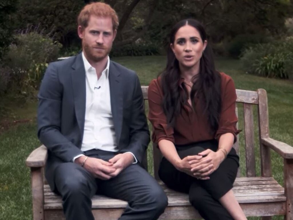 Prince Harry and Meghan Markle faced criticism after urging Americans to register to vote in US elections. Picture: Supplied