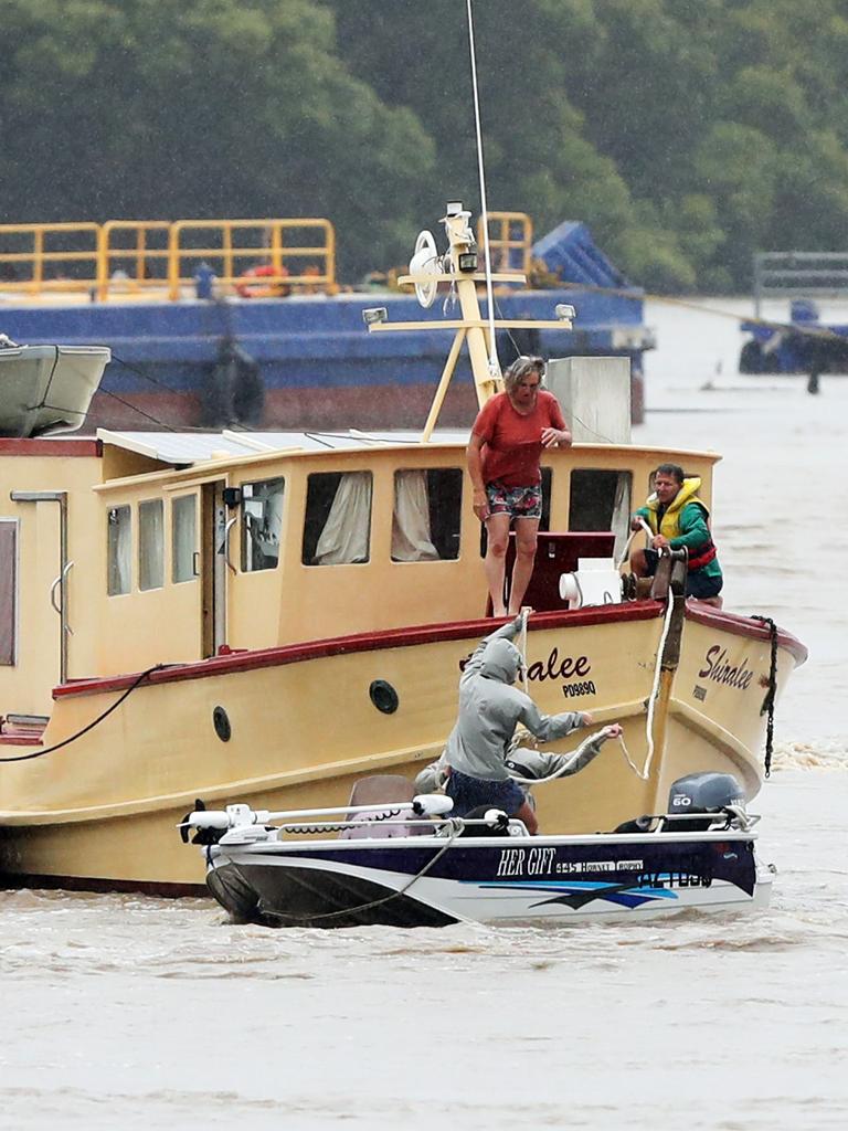 Rising rivers have put thousands at risk. Picture: Zak Simmonds