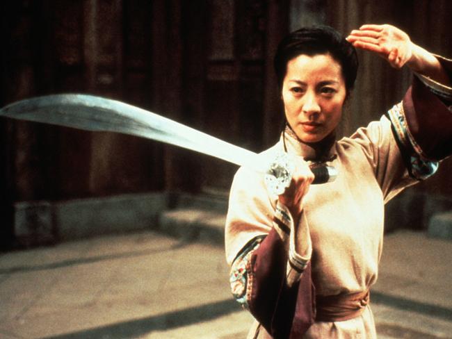 Actor Michelle Yeoh in scene from Crouching Tiger, Hidden Dragon.