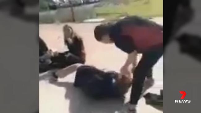 A sickening attack has played out in front of stunned students at Whyalla Secondary College. Picture: 7NEWS