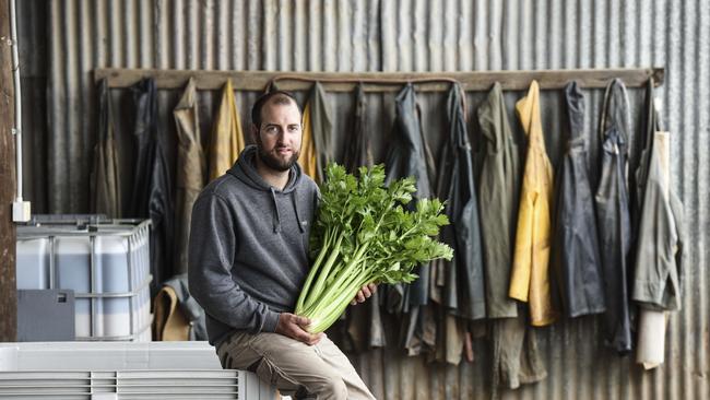 Kane Busch of Busch Organics, Hillside, Gippsland. Picture: Dannika Bonser