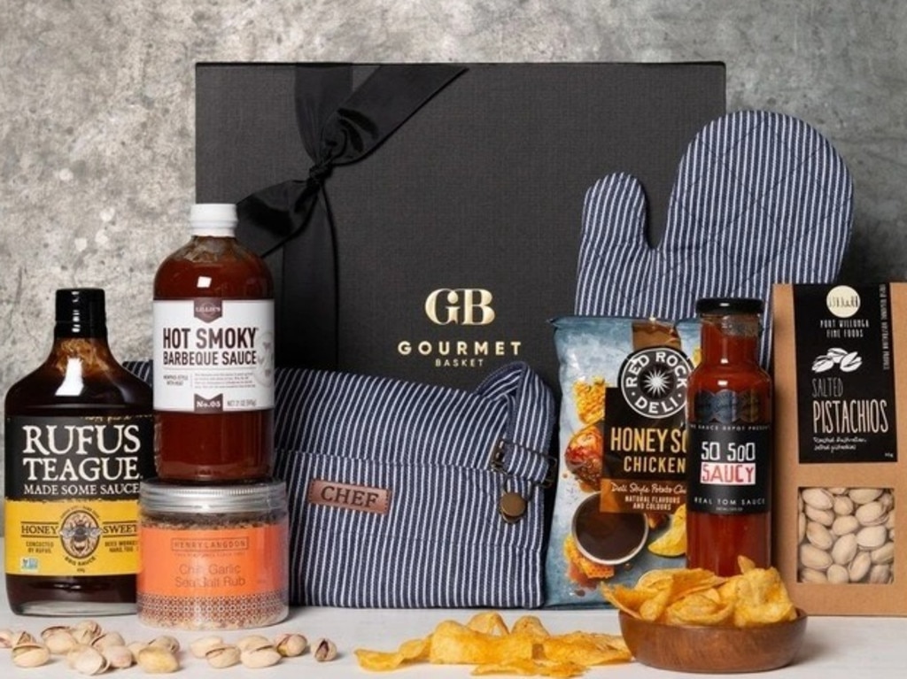 Gourmet Basket Gourmet BBQ Delight Gift Hamper. Picture: Myer.