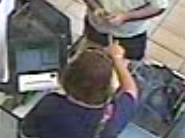 Lorrin can be seen on camera in the supermarket before she disappeared.