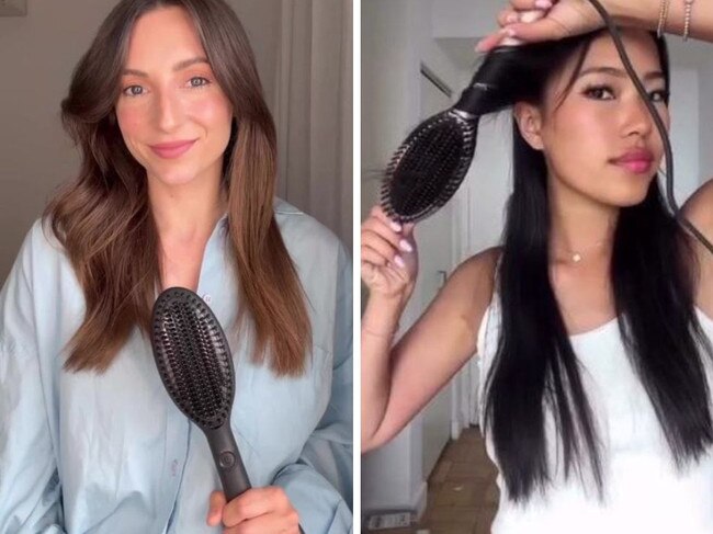 ghd Glide Professional Hair Straightening Brush. Picture: Instagram/@ghdanz.