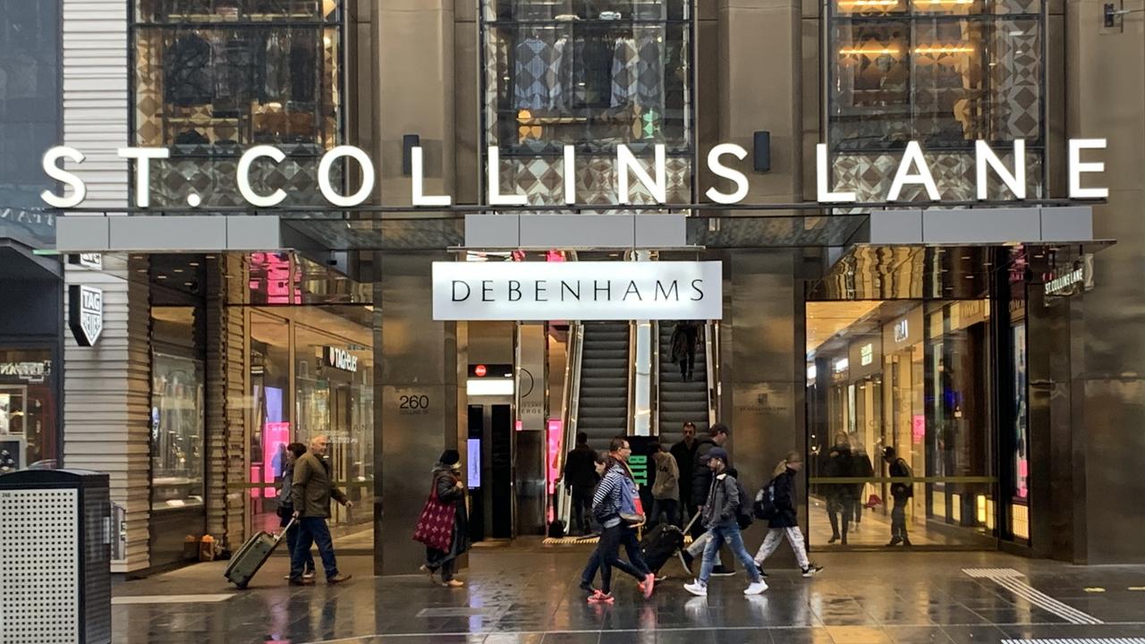 Debenhams is within the up-market St. Collins Lane development in Melbourne’s CBD. Picture: Benedict Brook/news.com.au