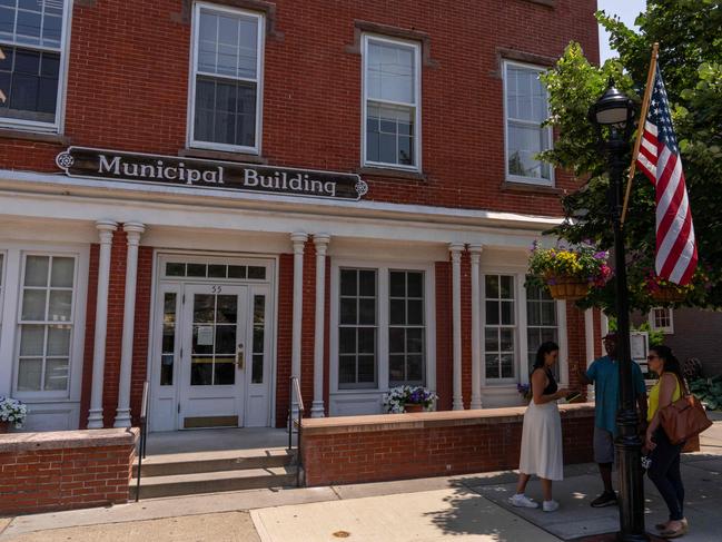 Sag Harbor Village Justice Court where singer Justin Timberlake was arraigned on drunk driving charges. Picture: Adam GRAY / AFP