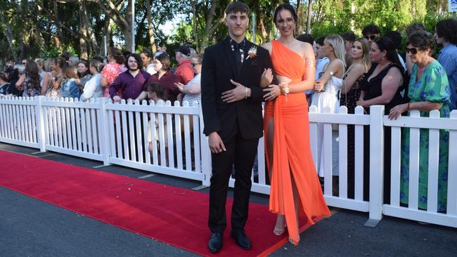 Bianca Petersen and Brock Hick at the North Rockhampton High School Formal 2023.