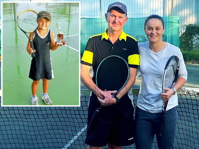 Ash Barty and her coach Jim Joyce