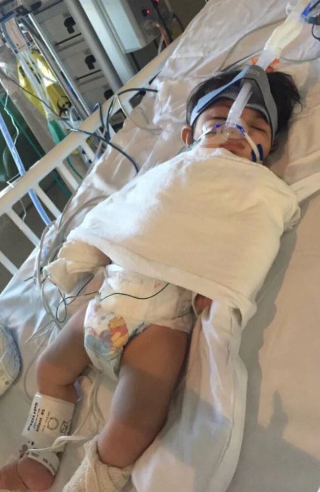 Smital and Kiran took Aru to a GP – who sent the family straight to Melbourne’s RCH, where they learnt she was in end stage heart failure. Picture: Supplied