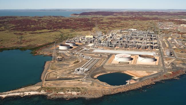 Woodside’s Karratha Gas Plant, North West Shelf Project. Picture: Woodside